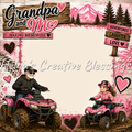 Grandpa and Me Girl 4 Wheeling Frame