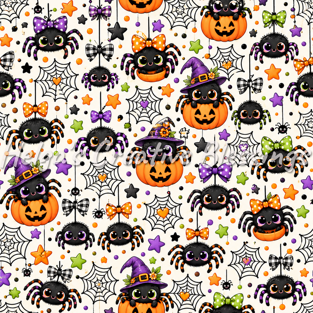 Halloween Cute Spiders