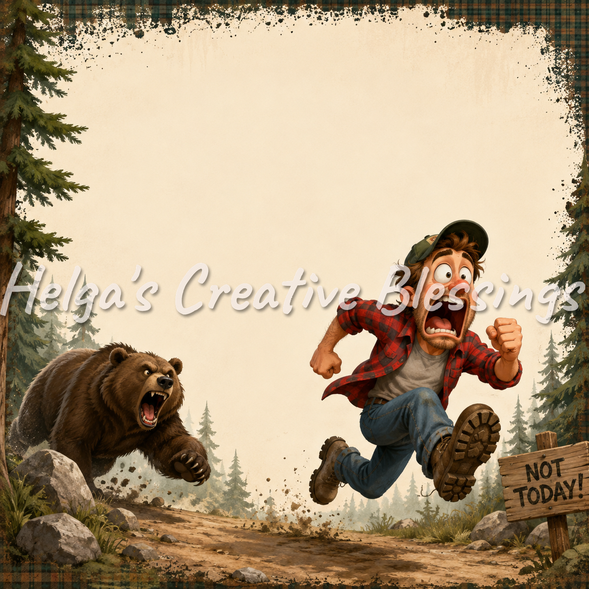 Bear Chase Frame