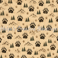 Bear Chase Paw Prints