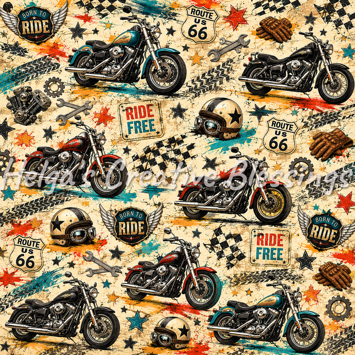 Colorful Motorcycle