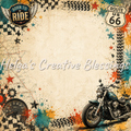 Colorful Motorcycle Frame
