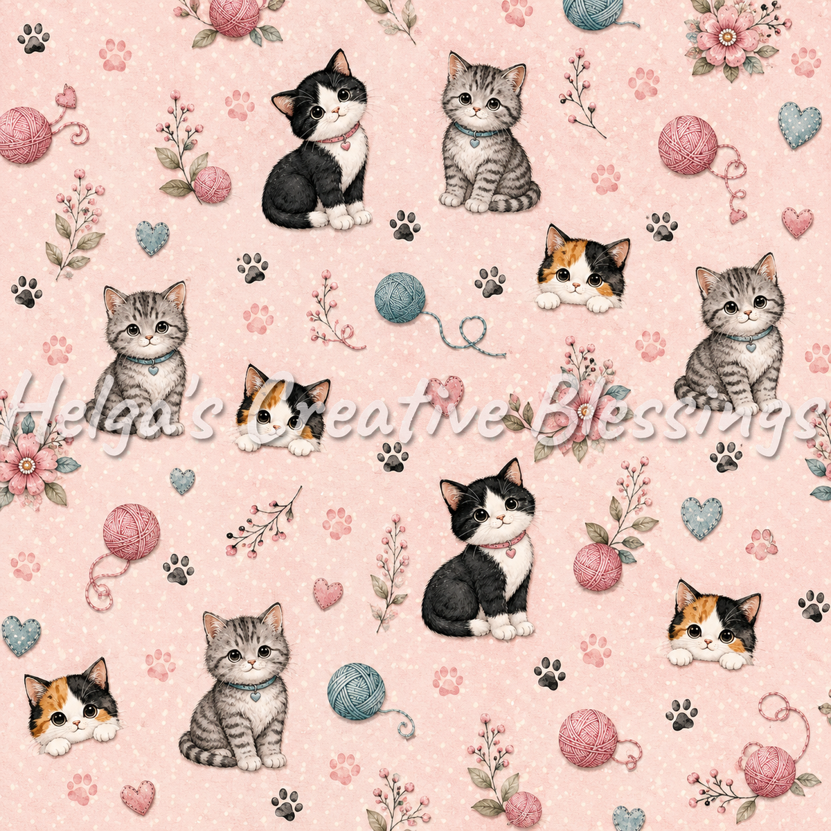 Cute Cats Pink
