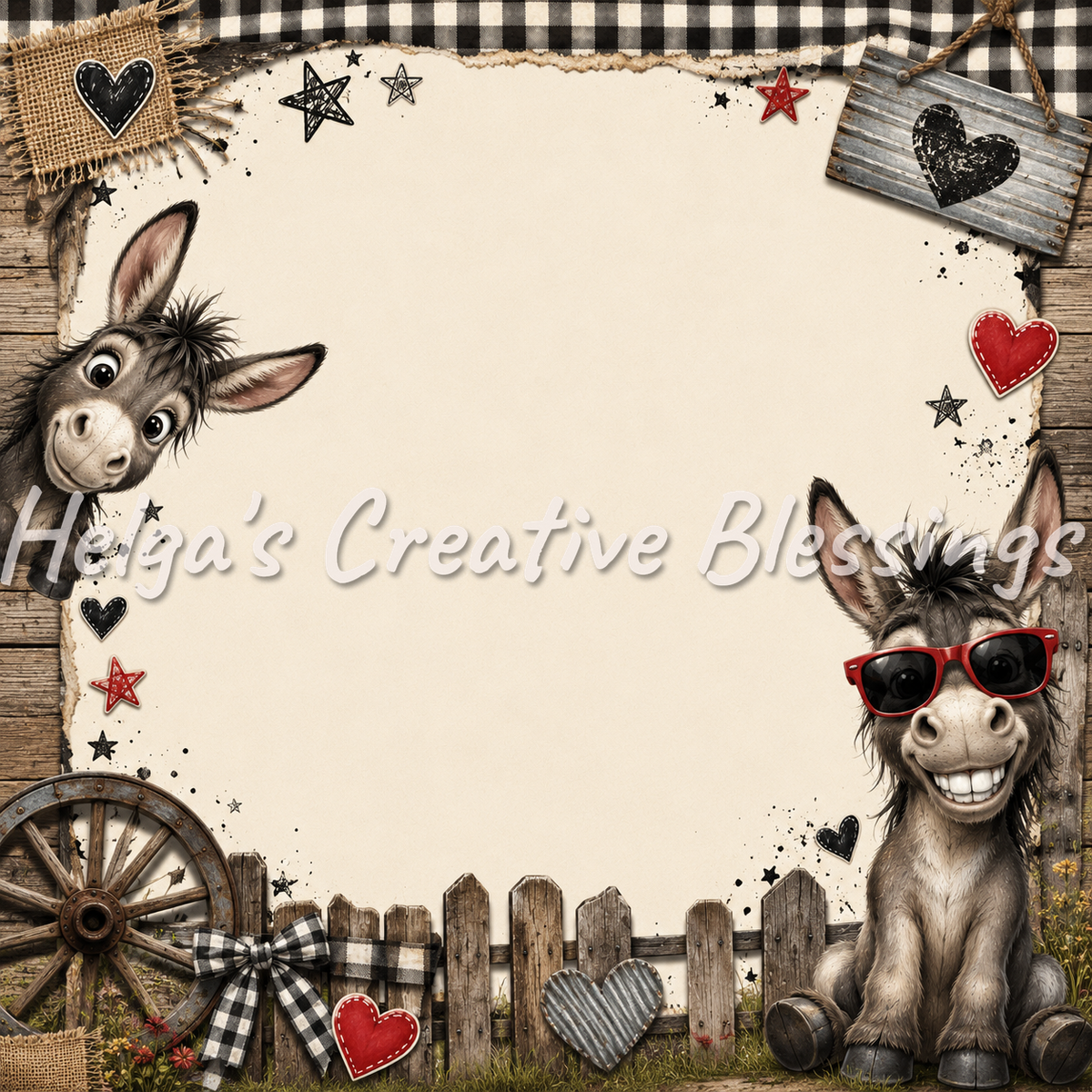Cute Donkey Frame