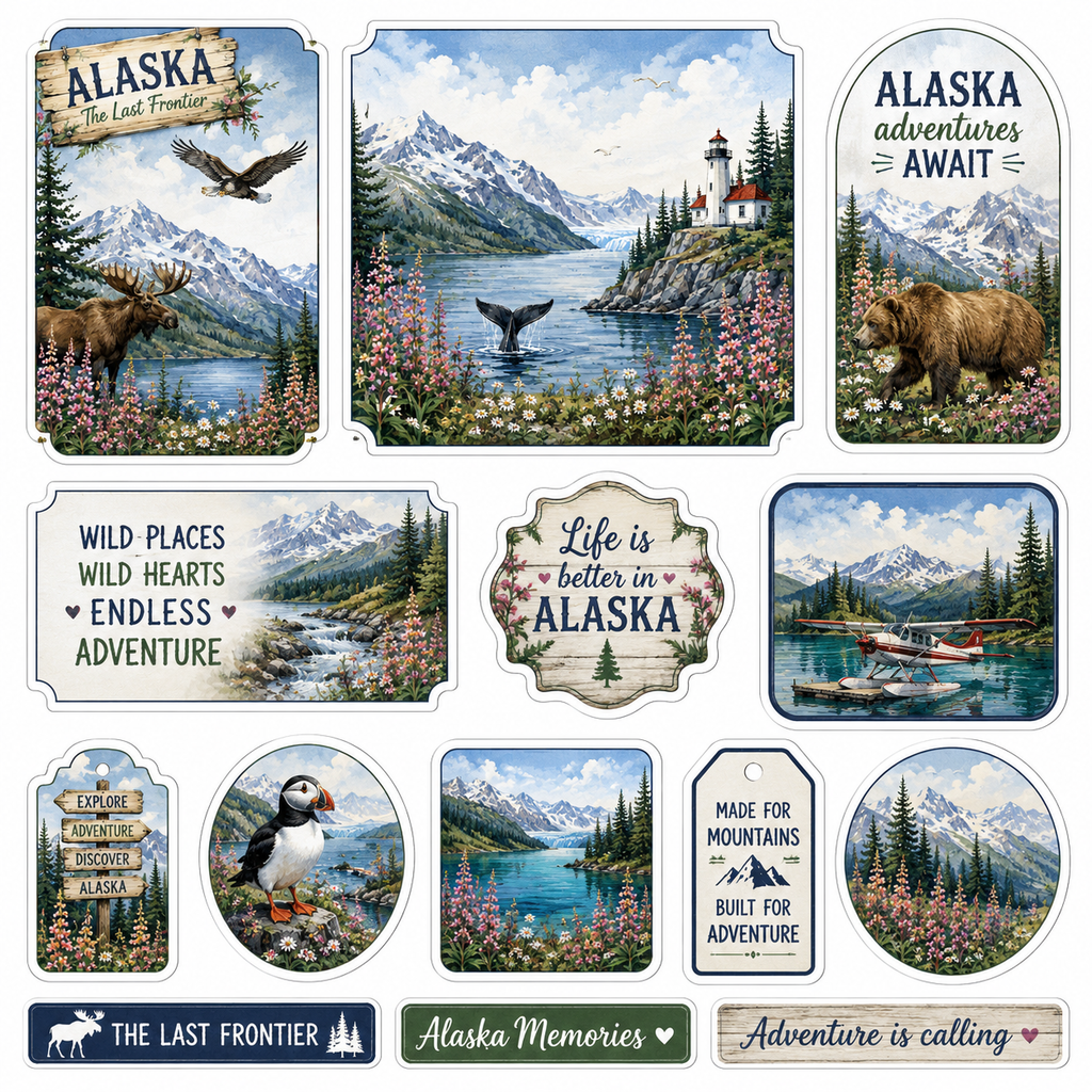 Summer in Alaska Scrapbook Kit