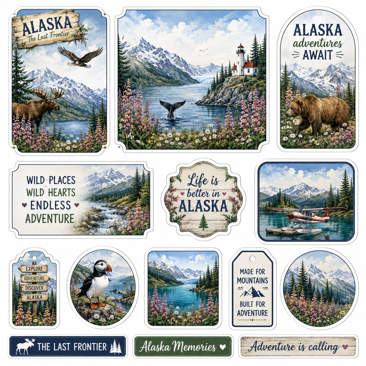 Summer in Alaska Scrapbook Kit
