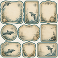 Vintage Dolphins Scrapbook Kit
