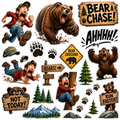 Bear Chase Scrapbooking Kit