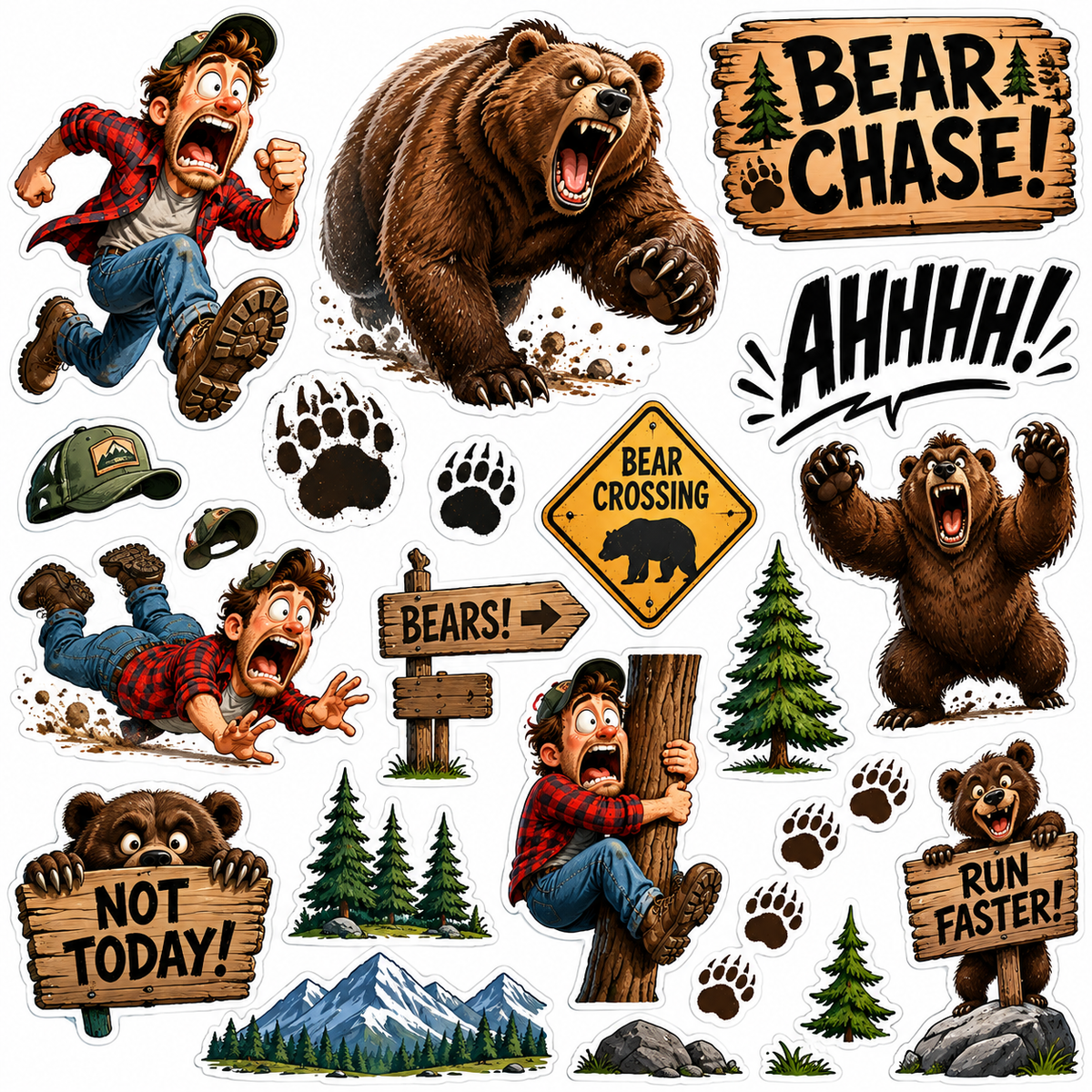 Bear Chase Scrapbooking Kit