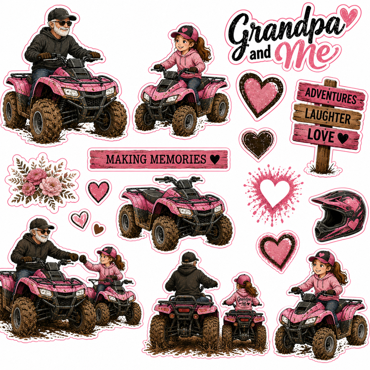 4 Wheeling with Grandpa- Girl