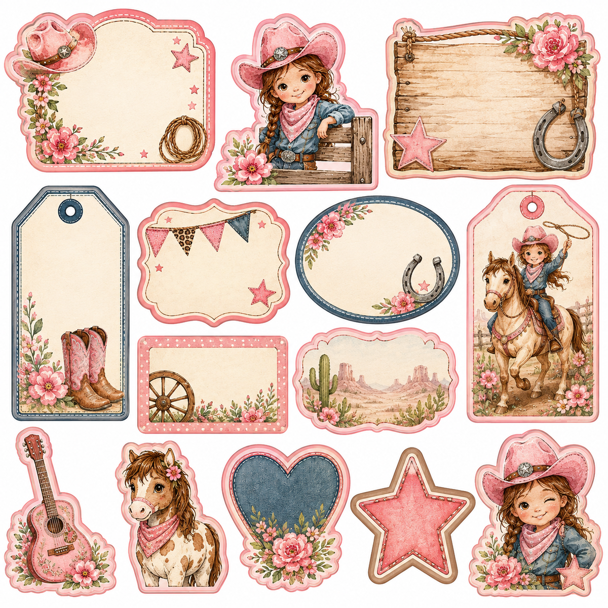 Little Cowgirl Scrapbook Kit