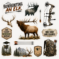 Bow Hunting Elk Scrapbooking Kit