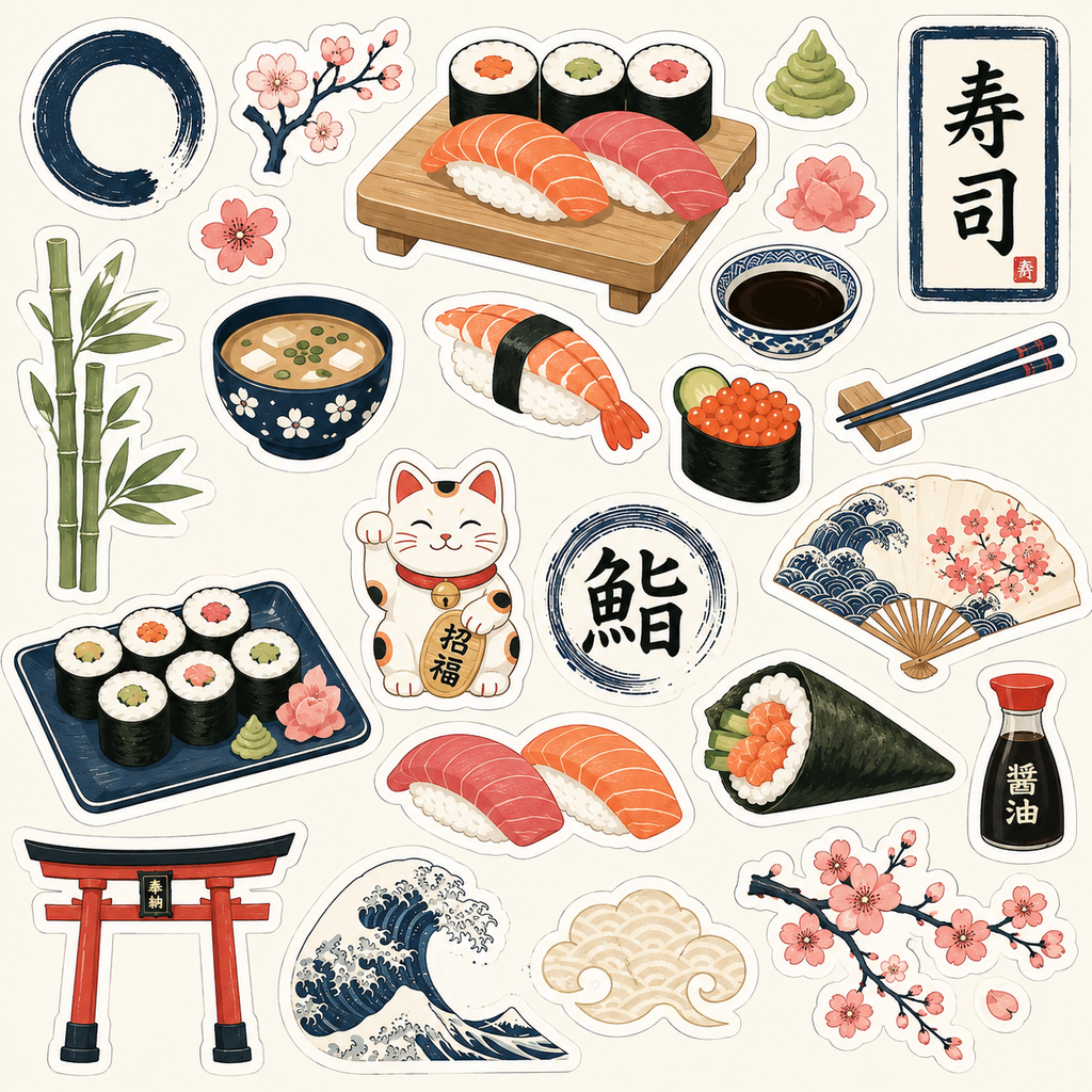 Sushi Scrapbook Kit