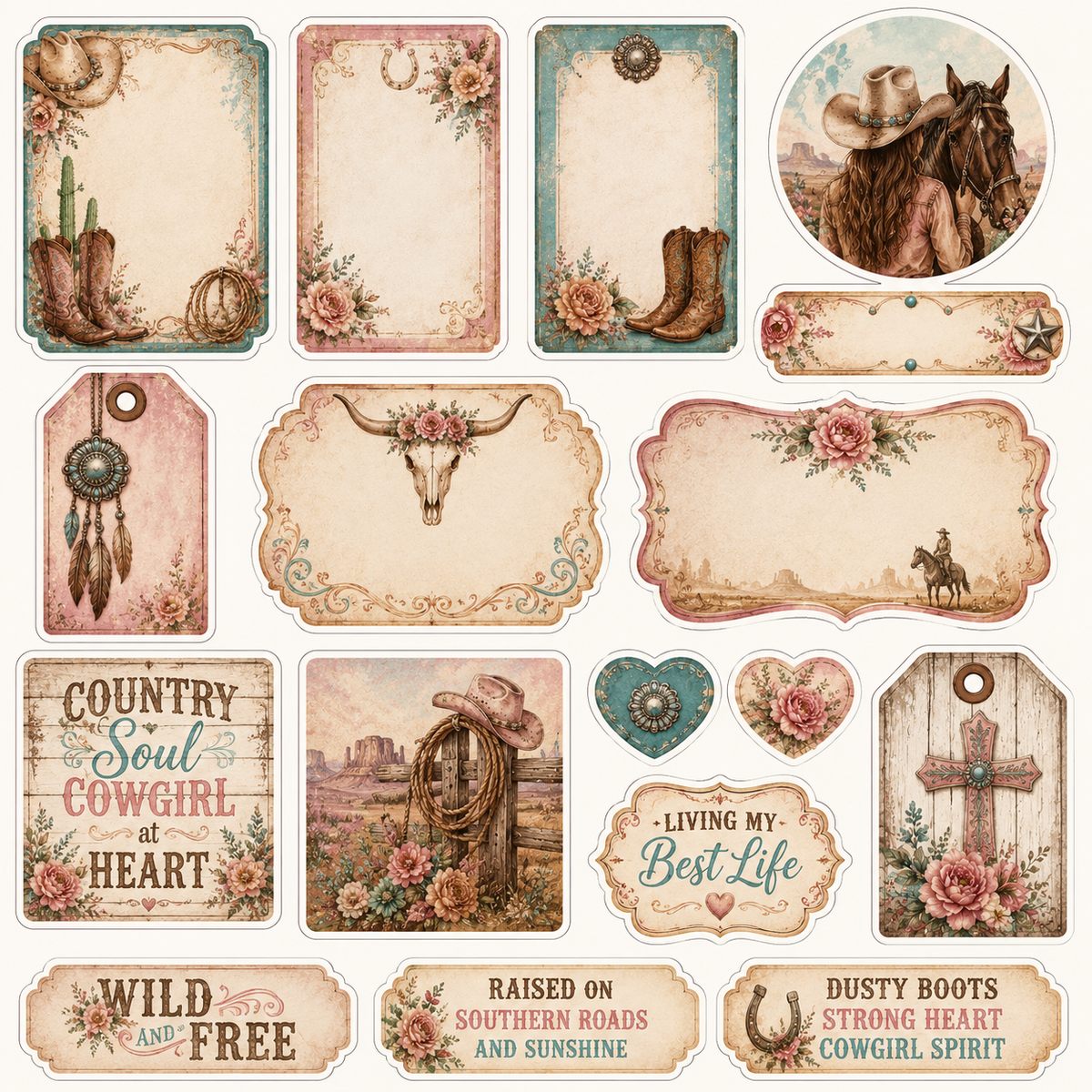 Cowgirl Scrapbook Kit