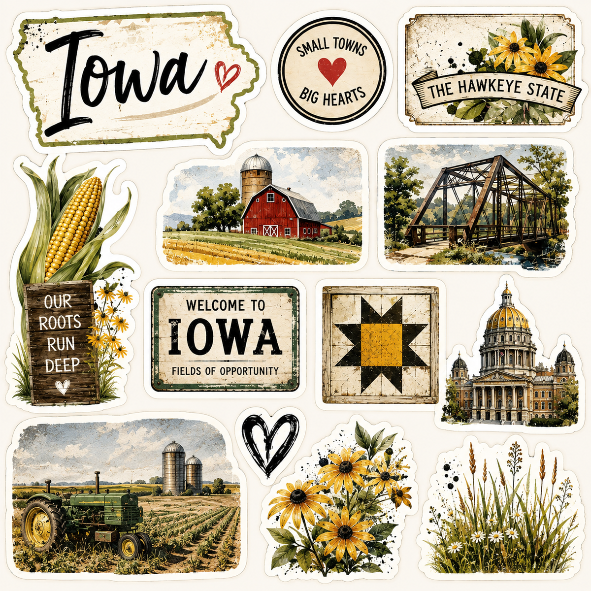 Iowa Scrapbook Kit