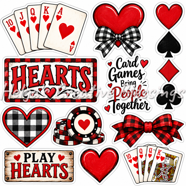 Game of Hearts Card Game Scrapbooking Kit – Helga's Creative Blessings