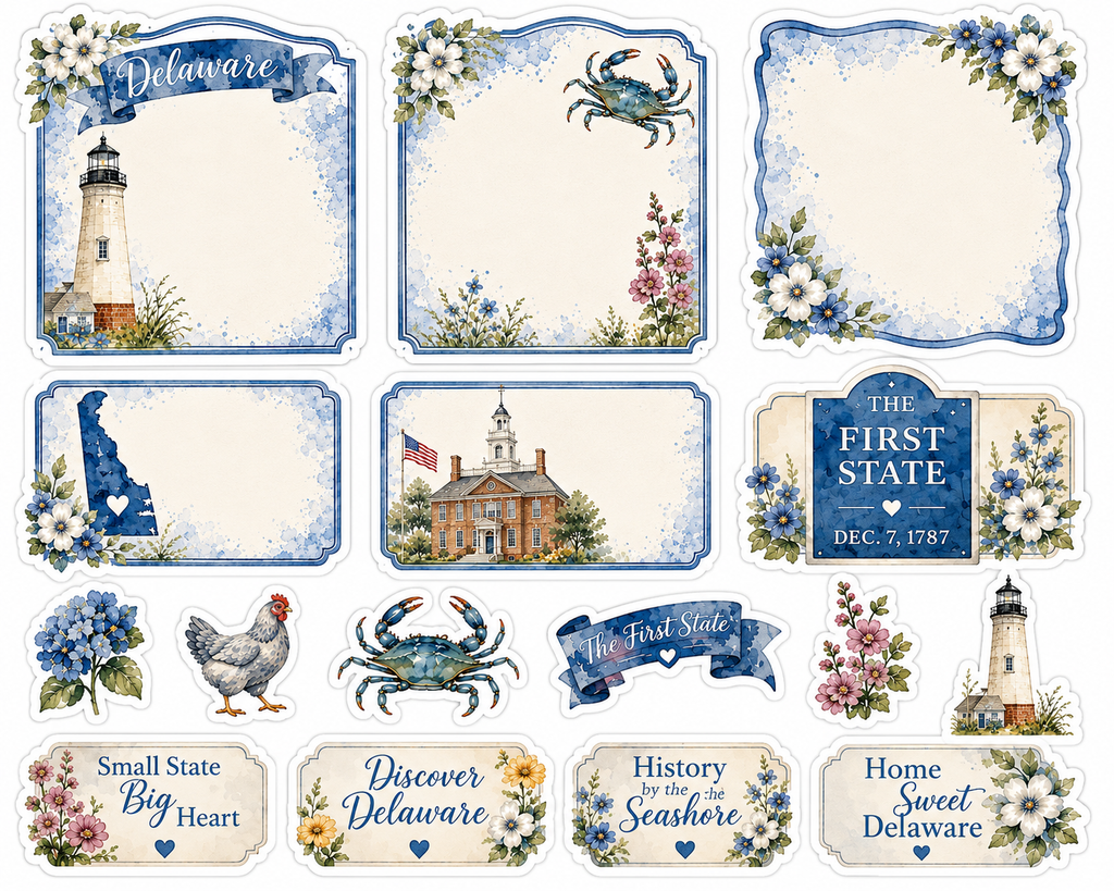 Delaware Scrapbook Kit
