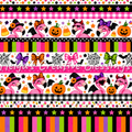 Halloween Flamingo Striped