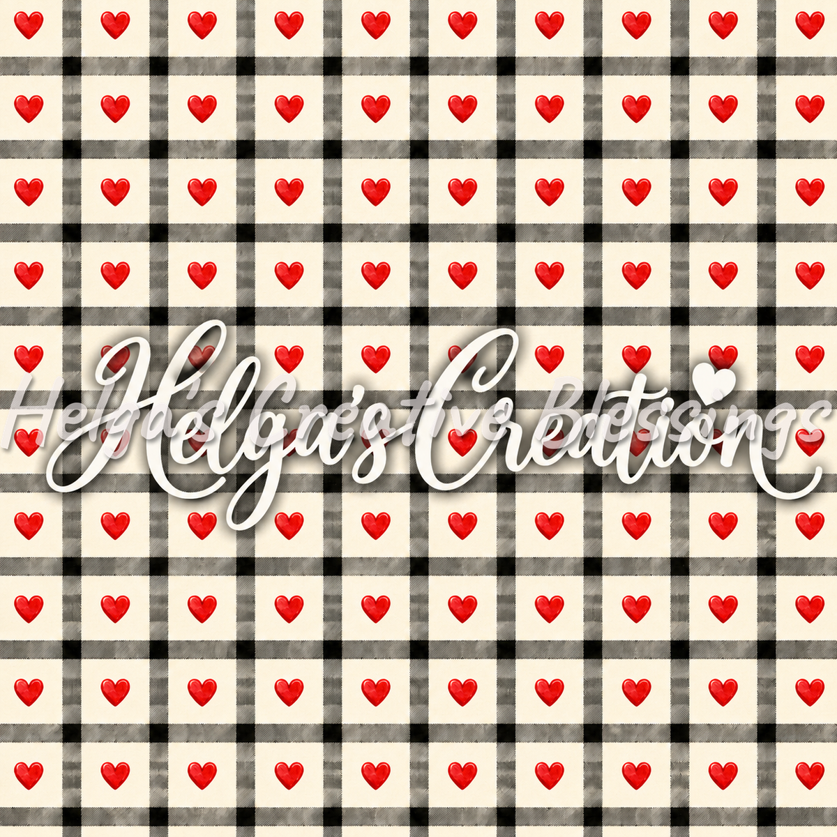 Hearts Checkered
