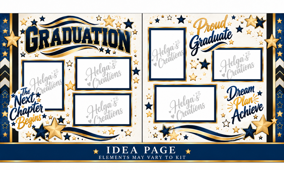 Blue & Gold Graduation- Boy