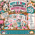 Kitty Themed Scrapbooking Mystery Box