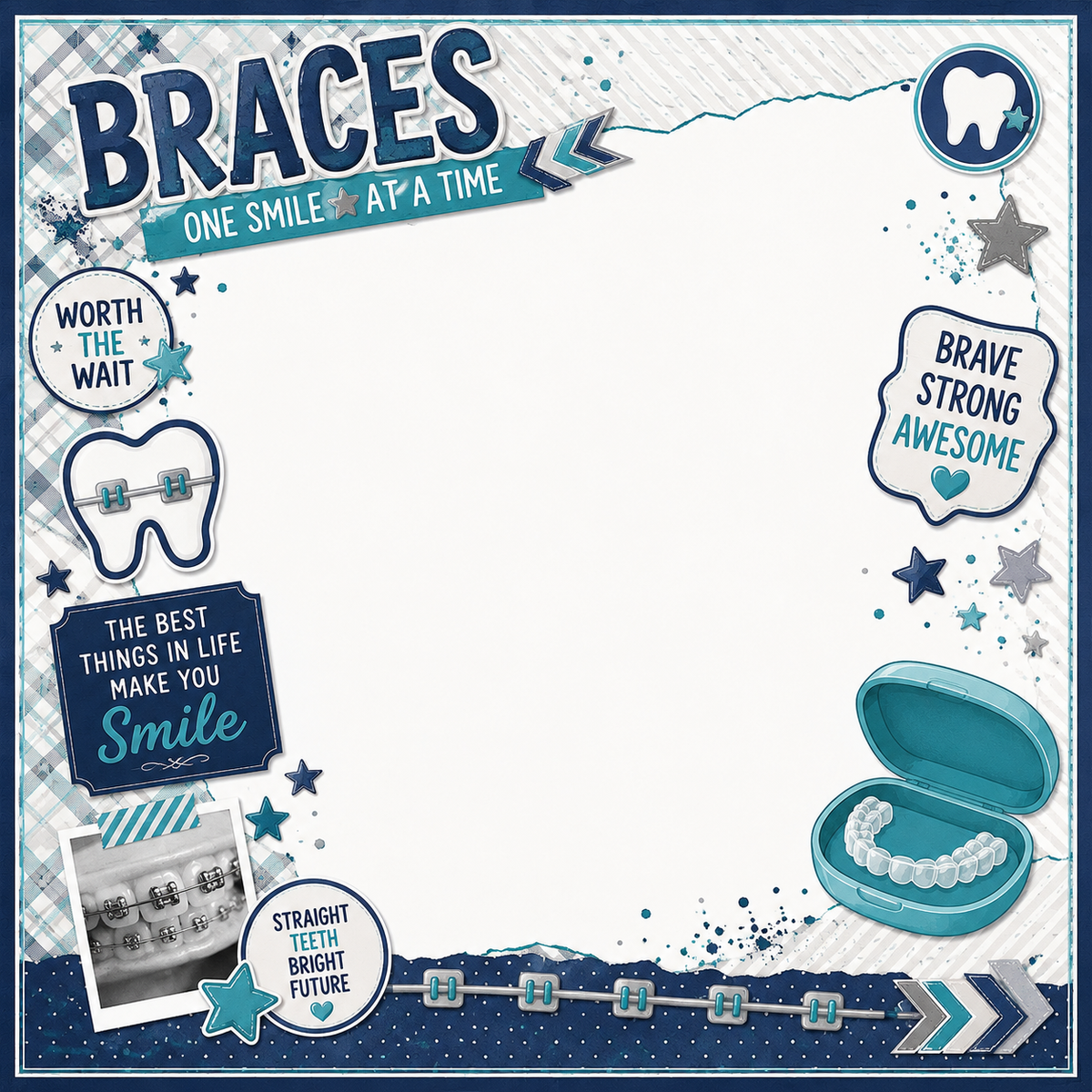 Braces Scrapbooking Kit