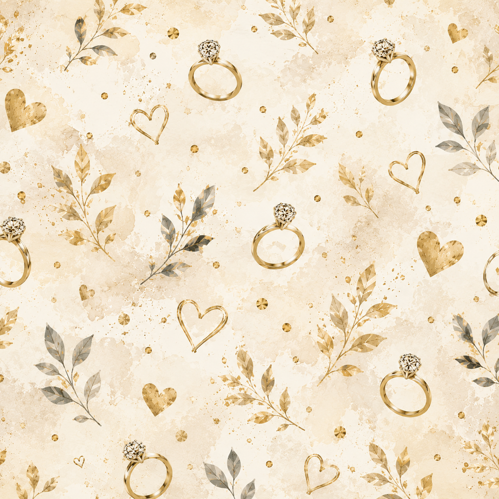 Engagement Gold Scrapbook Kit
