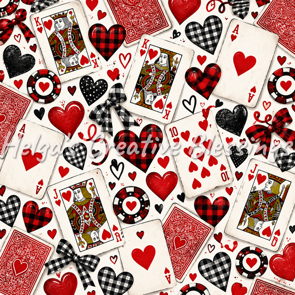 Game of Hearts Card Game Scrapbooking Kit – Helga's Creative Blessings