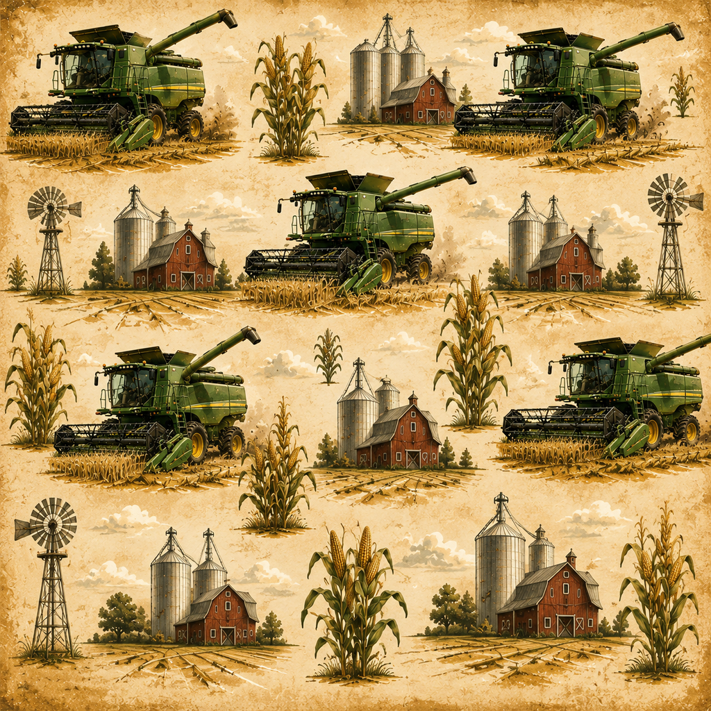 Combing Corn Scrapbook Kit