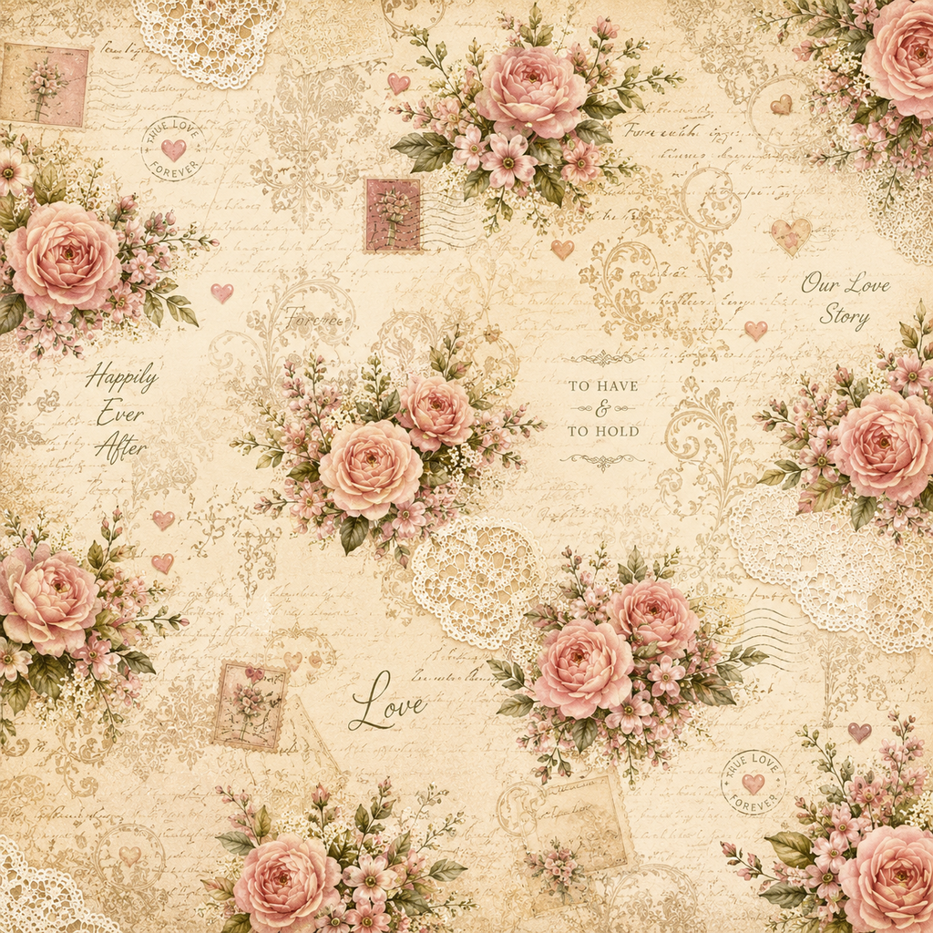 Vintage Wedding Scrapbook Kit