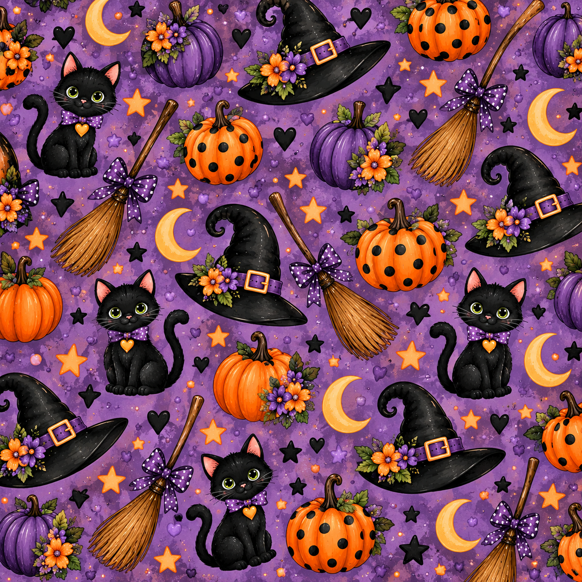 Cute Girl Witch Scrapbooking Kit