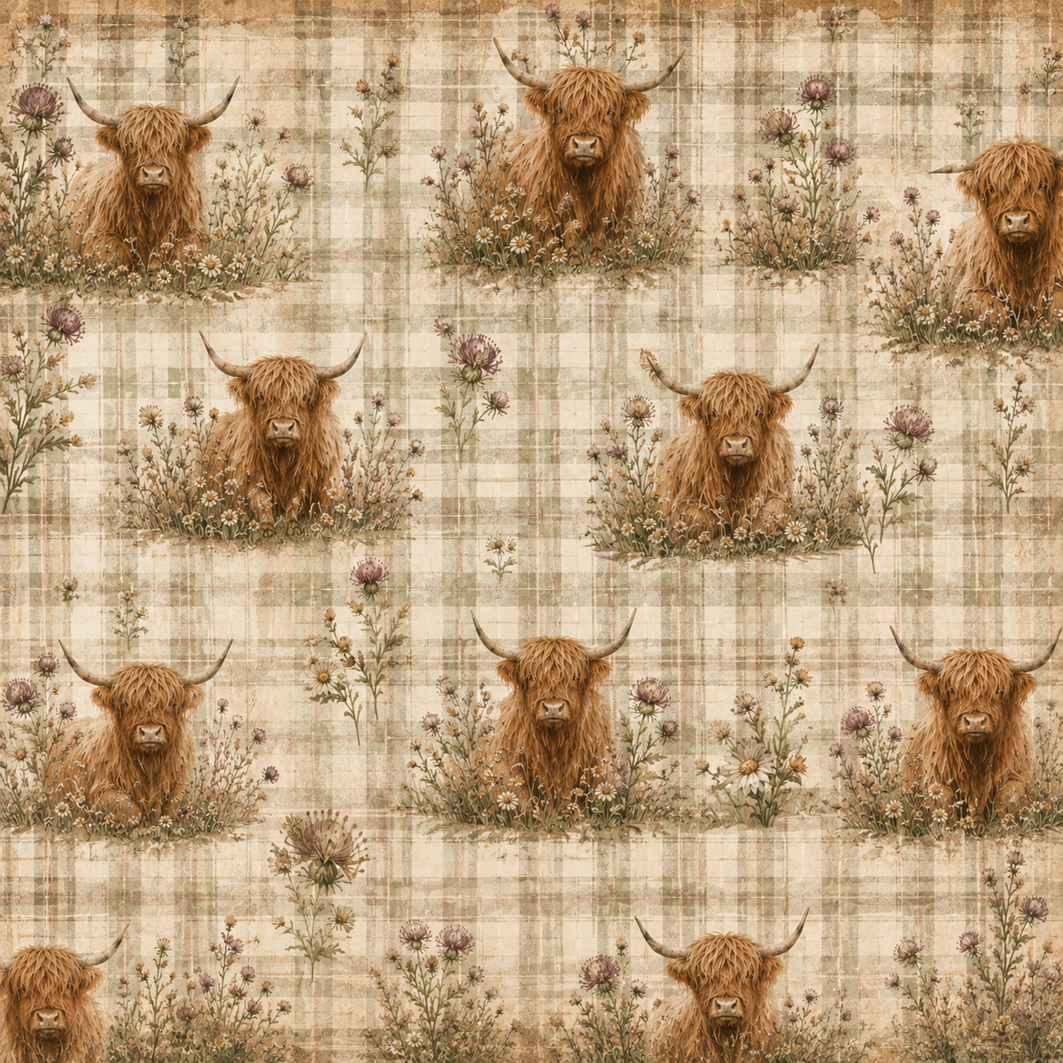 Highland Cows Scrapbook Kit