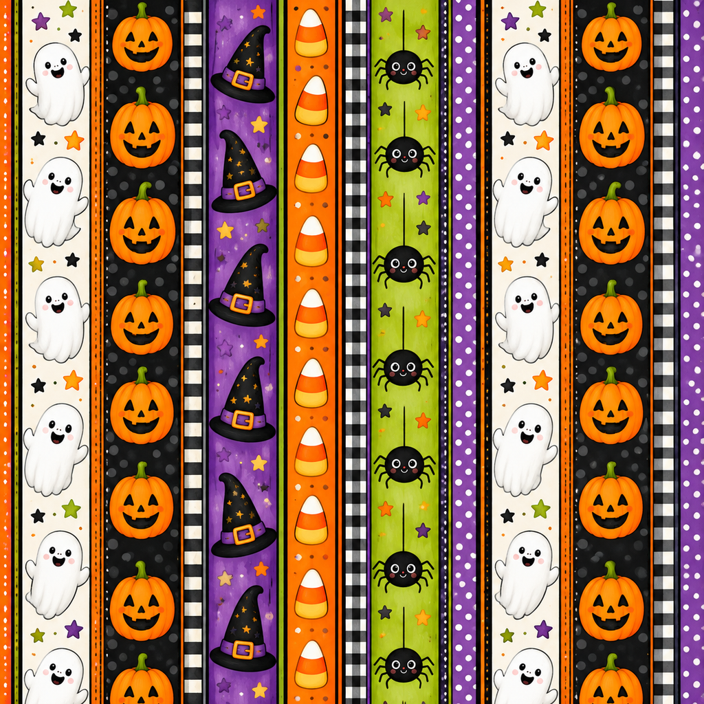 Cute Halloween Girl Scrapbook Kit