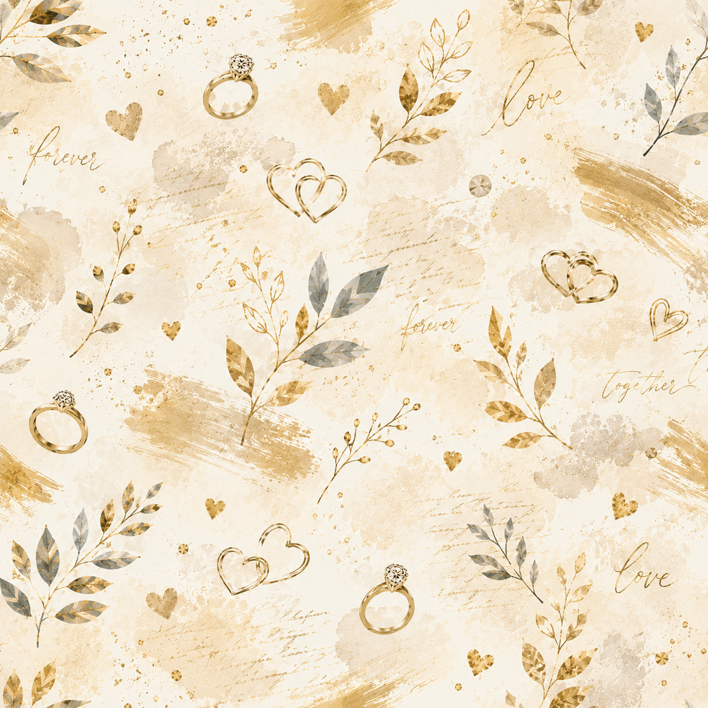Engagement Gold Scrapbook Kit