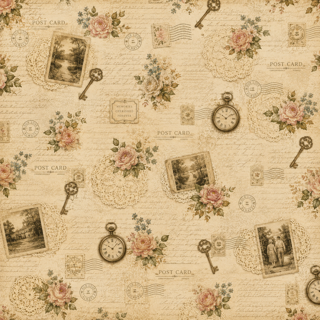 Vintage Grandparent Scrapbook Kit