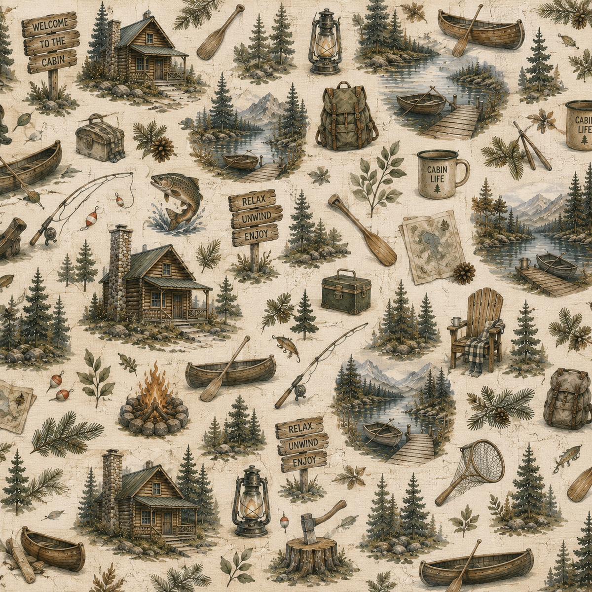 Cozy Cabin Scrapbook Kit