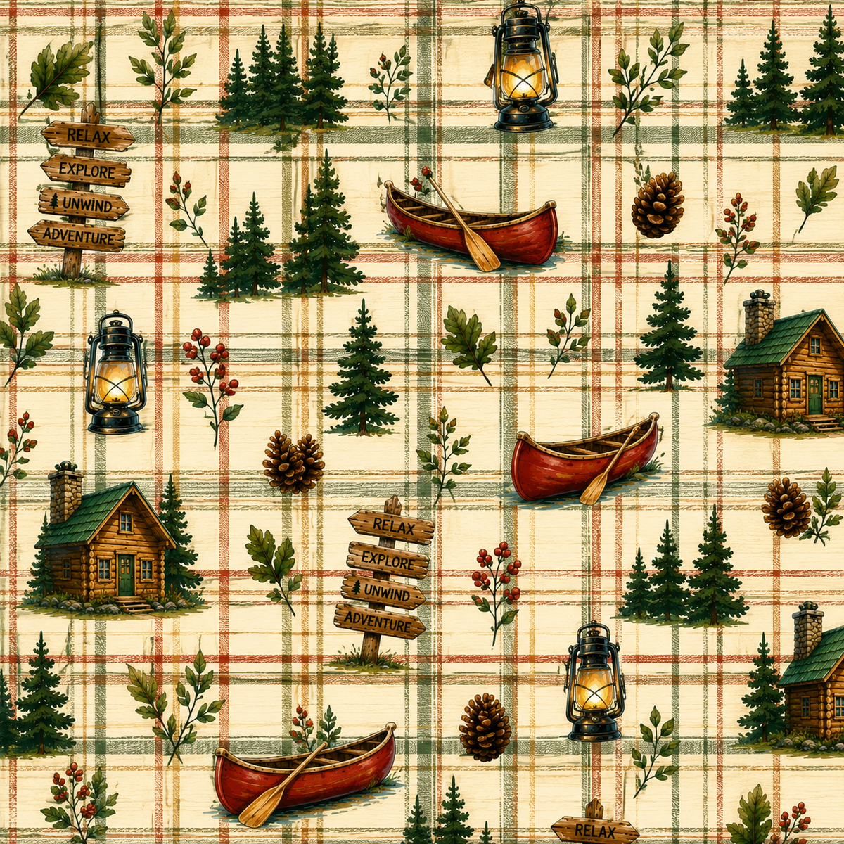 Cabin at the Lake Scrapbook Kit