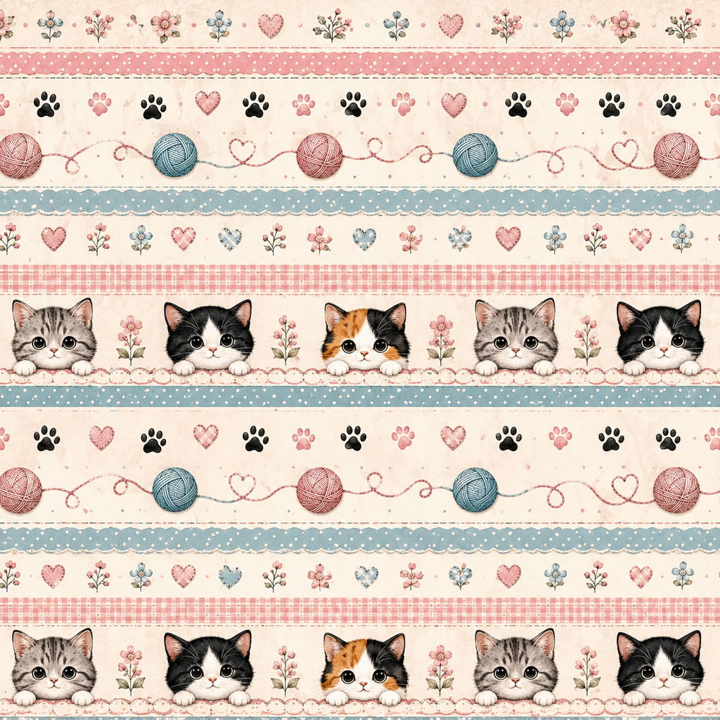 Cute Cat Scrapbook Kit