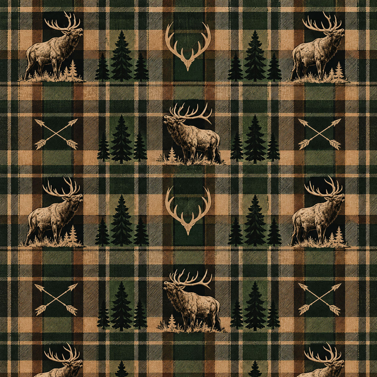 Bow Hunting Elk Scrapbooking Kit