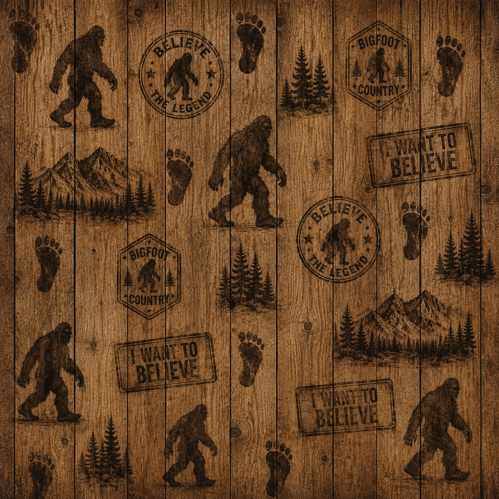 Big Foot He Really Does Exist Scrapbooking Kit