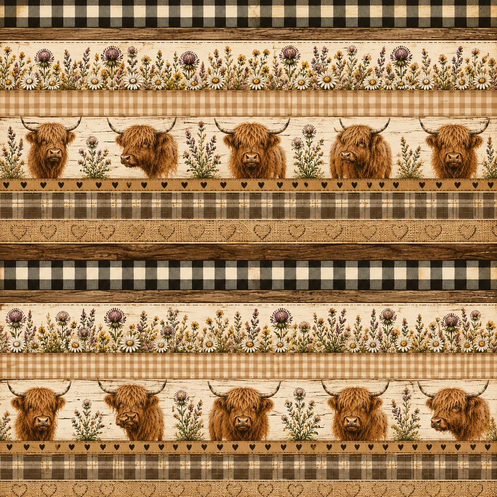 Highland Cows Scrapbook Kit