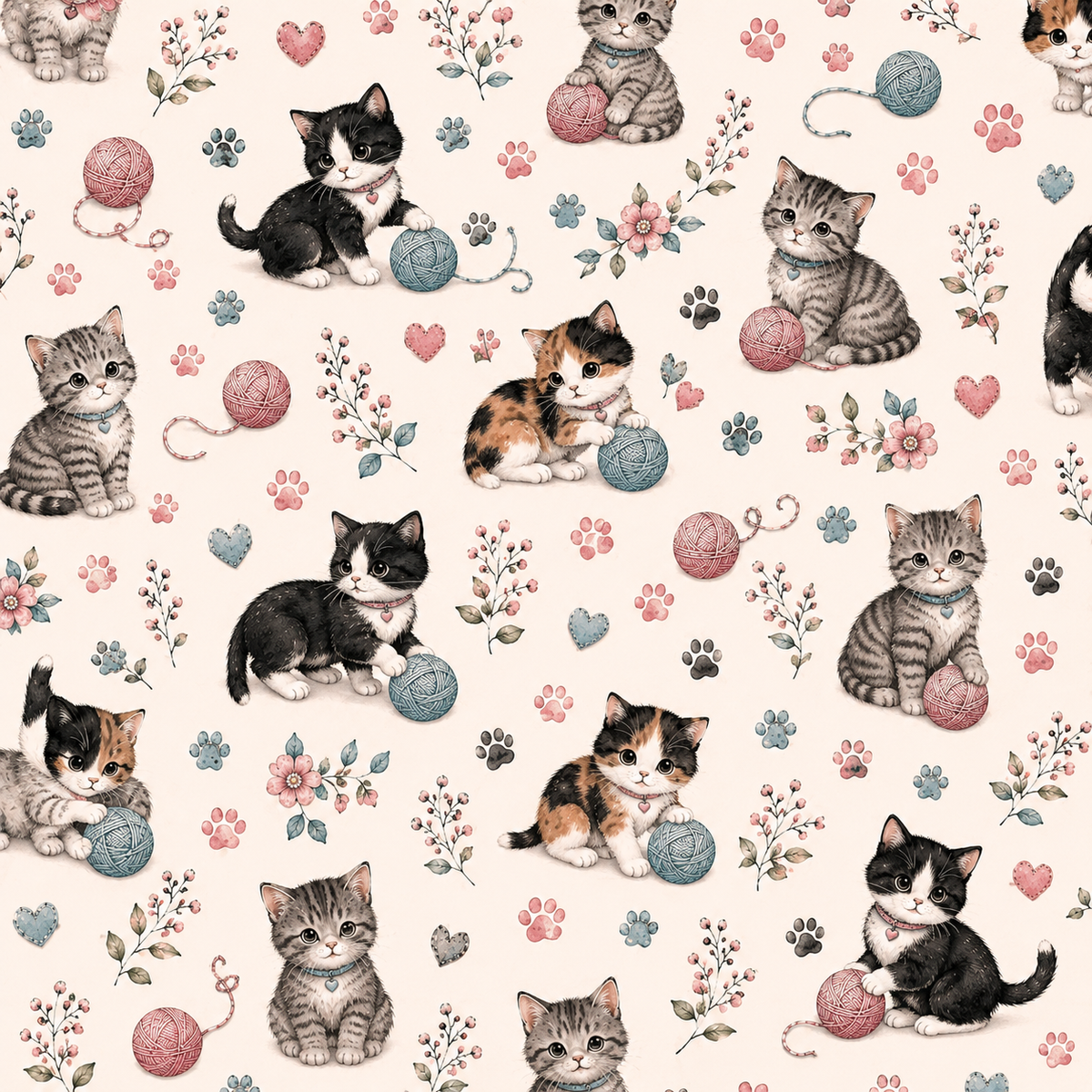 Cute Cat Scrapbook Kit