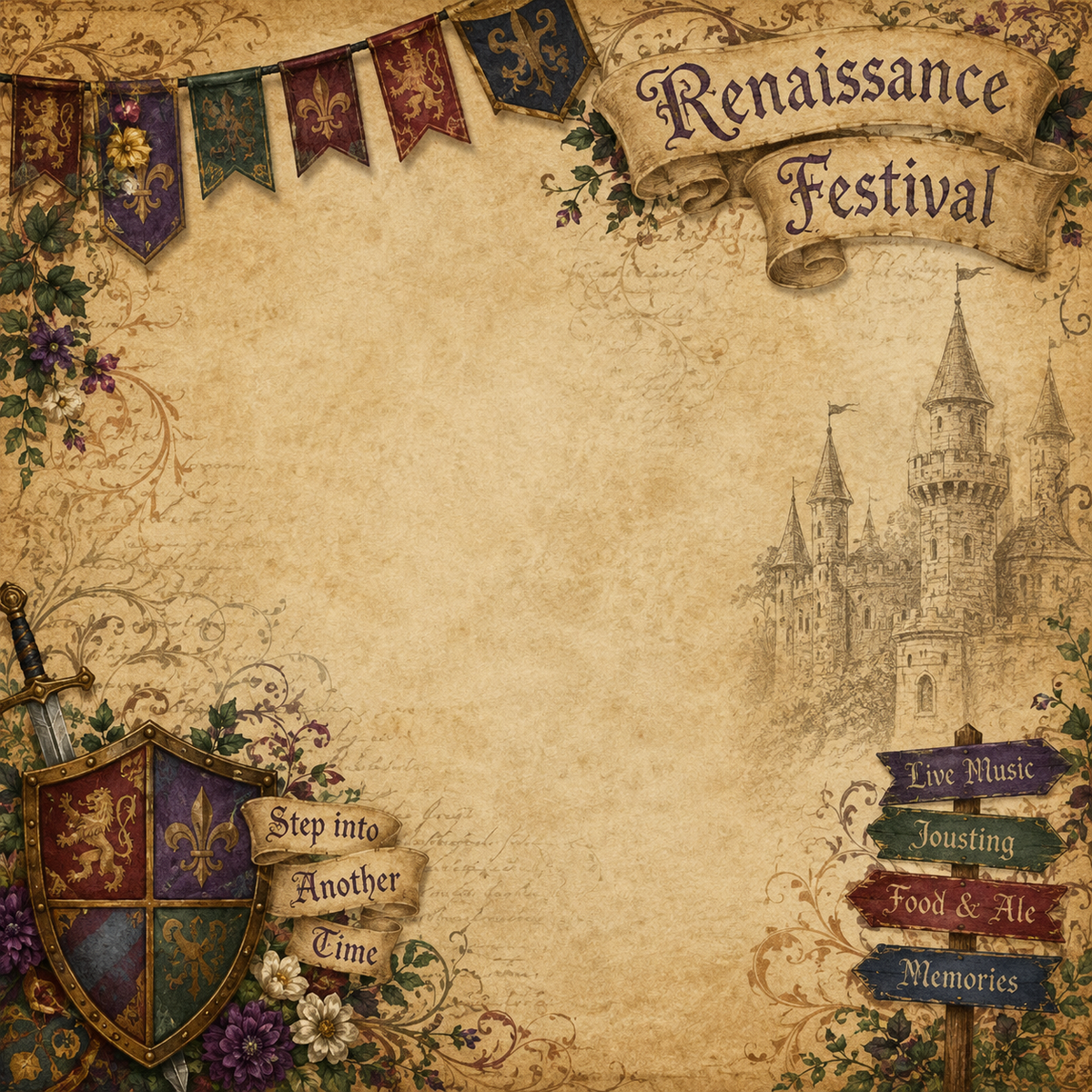 Renaissance Festival Scrapbook Kit