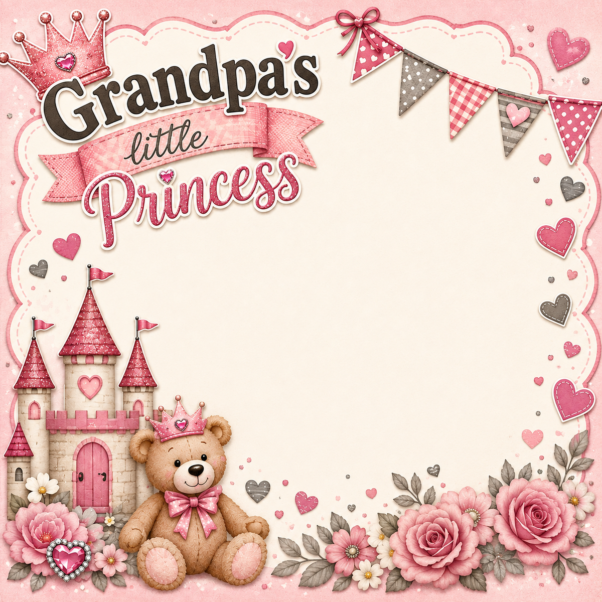 Grandpa's Little Princess Scrapbook Kit