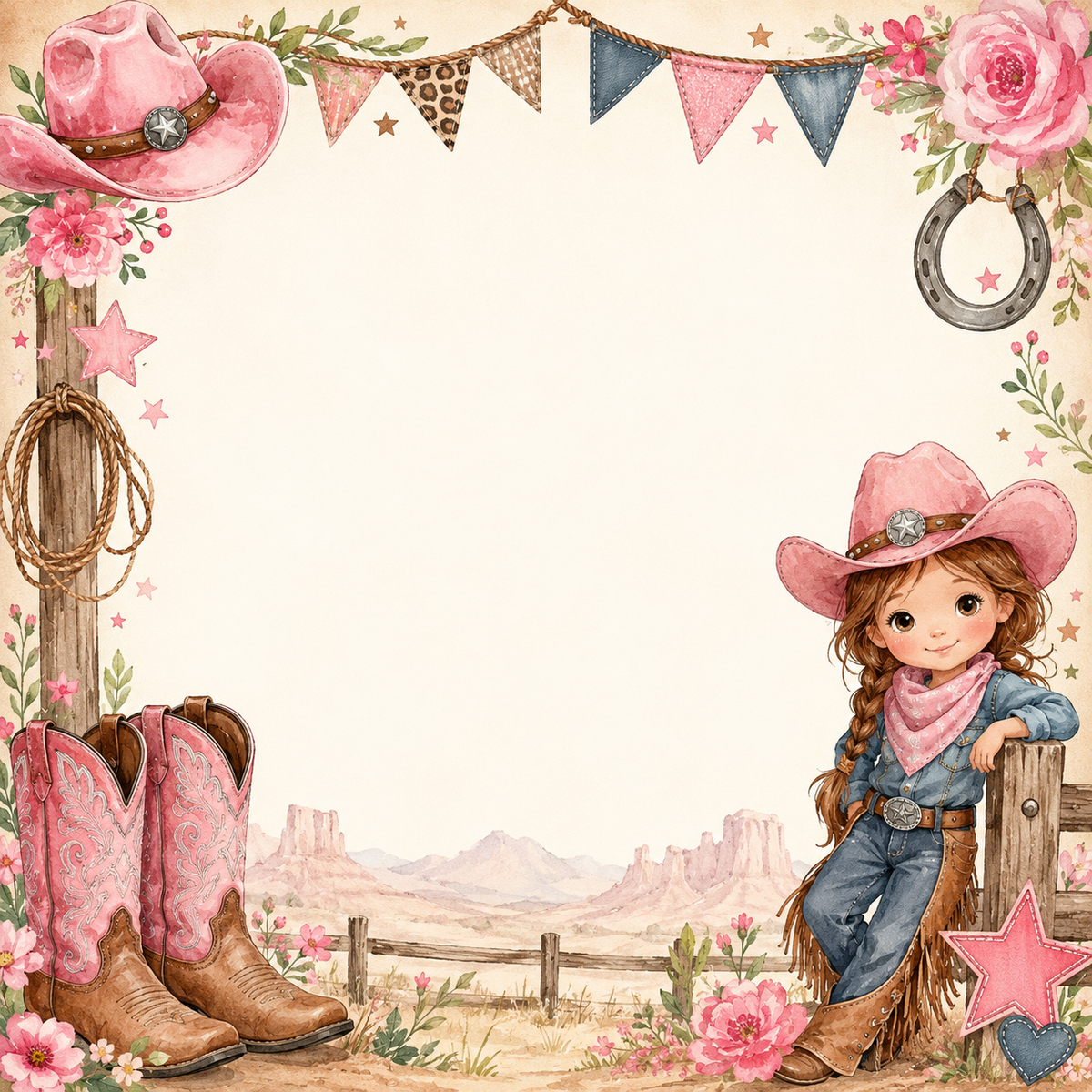 Little Cowgirl Scrapbook Kit
