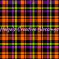 Plaid Purple and Orange