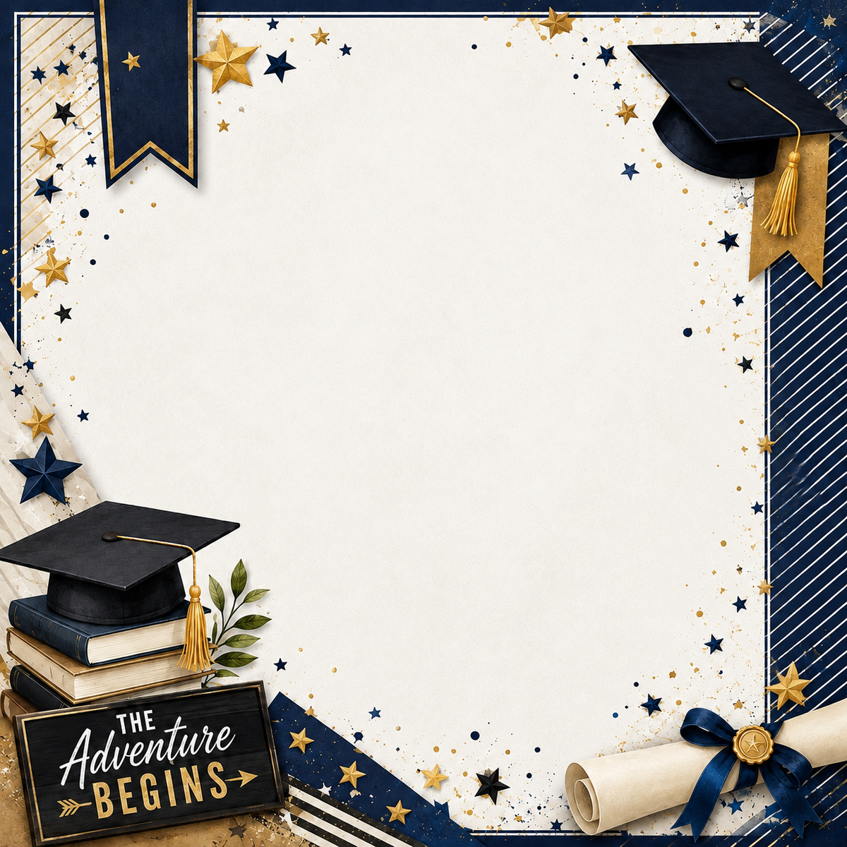 Graduation- Blue & Gold