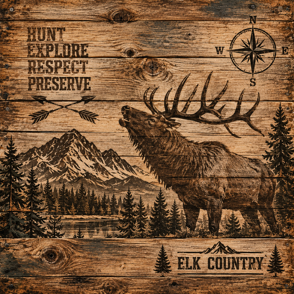 Bow Hunting Elk Scrapbooking Kit