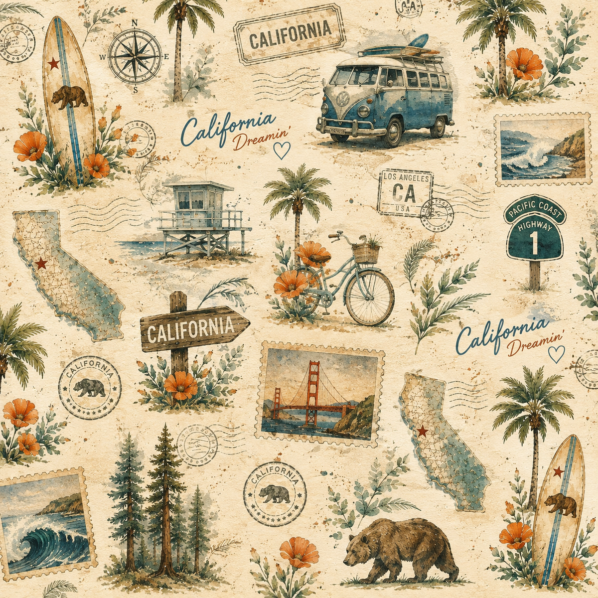 California Scrapbook Kits
