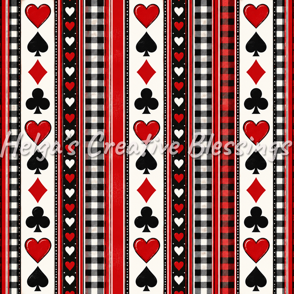 Game of Hearts Card Game Scrapbooking Kit – Helga's Creative Blessings